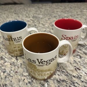 Starbucks Travel Arhaus, Spain, Las Vegas Mug Collectors Series